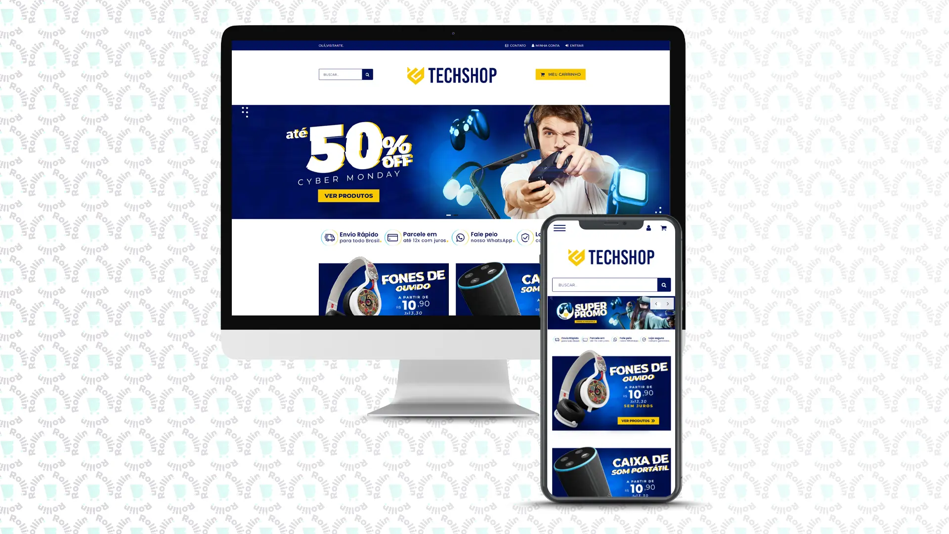 Tema Iluria Tech Shop - Layout profissional para e-commerce