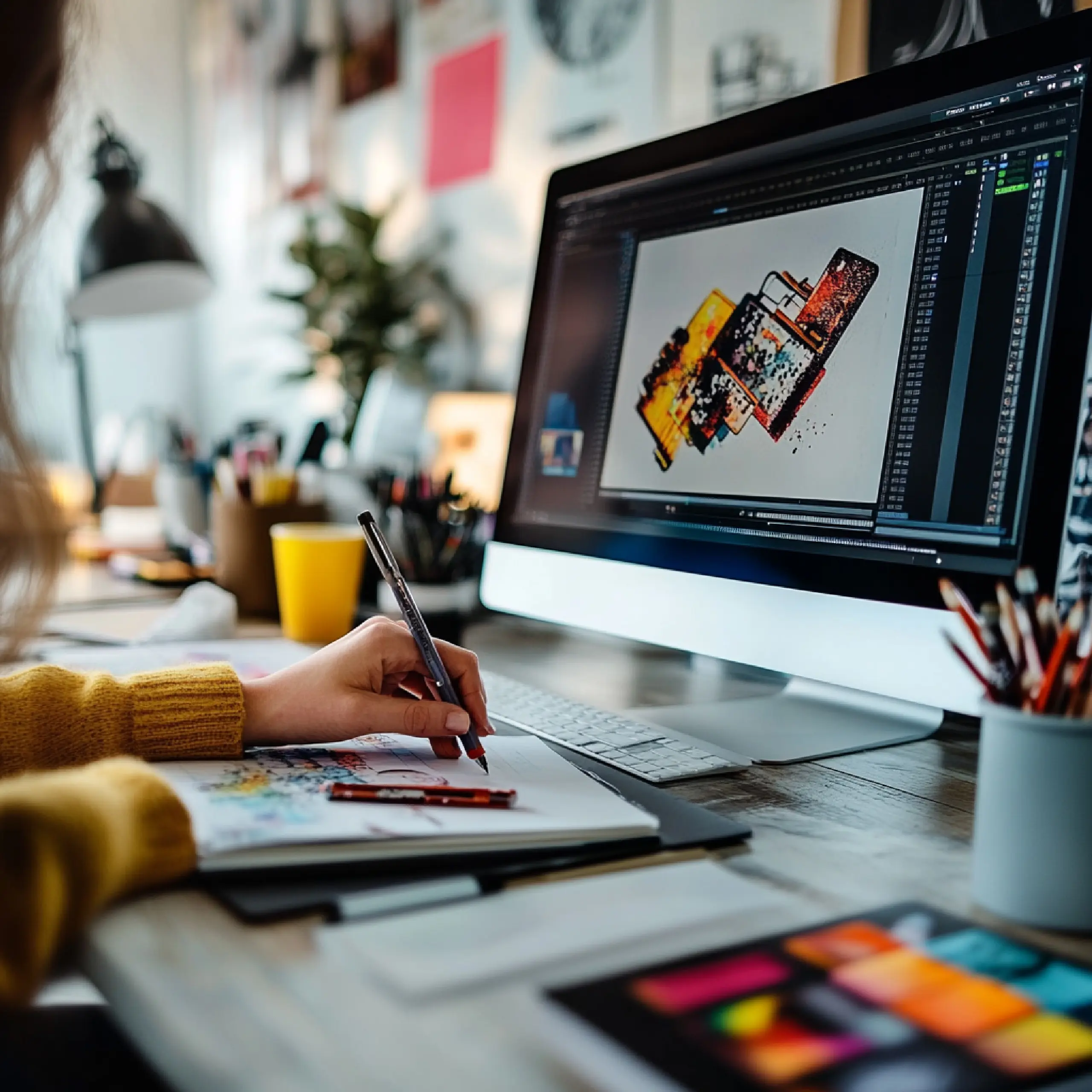 Portfolio de Design e Criação da Agência Rollin - Identidade Visual, Branding e Peças Publicitárias