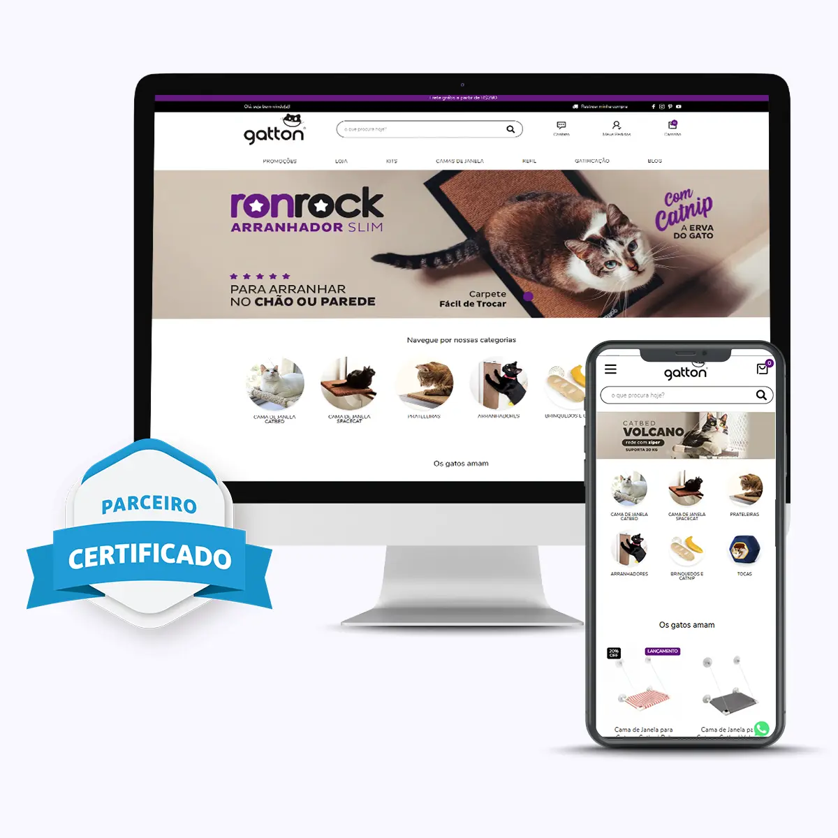 Plataforma Tray - Loja virtual criada pela Agência Rollin parceiro oficial mostrando layout personalizado e integrações